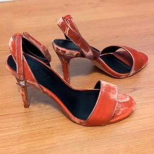 Sandro velvet sandals